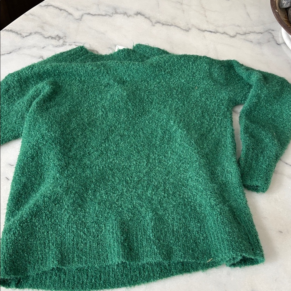 Aerie Green v Neck Pullover Sweater. XXS OVERSIZED NWT - Picture 5 of 6